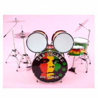 Bob Marley The Legend 11 Pcs Miniature Drum Set, Handcrafted, 1:6